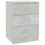 Mesita de noche de aglomerado gris hormigón 38x35x56 cm de vidaXL, Mesitas de noche - Ref: Foro24-800458, Precio: 53,14 €, De...