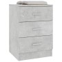 Mesita de noche de aglomerado gris hormigón 38x35x56 cm de vidaXL, Mesitas de noche - Ref: Foro24-800458, Precio: 53,14 €, De...