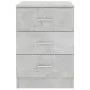 Concrete gray chipboard bedside table 38x35x56 cm by vidaXL, Nightstands - Ref: Foro24-800458, Price: 52,31 €, Discount: %