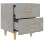 Mesita de noche 2 unidades gris hormigón 40x35x47,5 cm de vidaXL, Mesitas de noche - Ref: Foro24-811979, Precio: 89,04 €, Des...