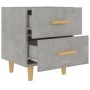 Mesita de noche 2 unidades gris hormigón 40x35x47,5 cm de vidaXL, Mesitas de noche - Ref: Foro24-811979, Precio: 90,33 €, Des...