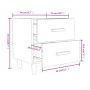 Mesita de noche 2 unidades gris hormigón 40x35x47,5 cm de vidaXL, Mesitas de noche - Ref: Foro24-811979, Precio: 90,33 €, Des...