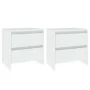 Mesitas de noche 2 uds madera contrachapada 45x34,5x44,5 cm de vidaXL, Mesitas de noche - Ref: Foro24-809846, Precio: 75,87 €...