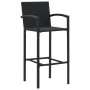 Taburetes de cocina 2 unidades ratán sintético negro de vidaXL, Sillas de jardín - Ref: Foro24-313452, Precio: 169,52 €, Desc...