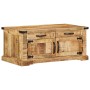 Mesa de Café Marrón 90 x 50 x 40 cm Madera de mango maciza en Mesas de centro | Comprar online en Foru.es