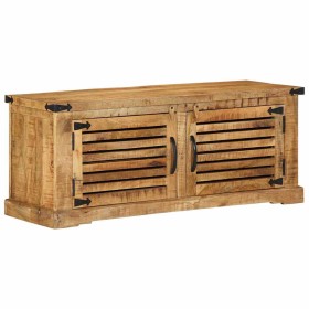 Armario Zapatero Marrón 110 x 38 x 45 cm Madera de mango maciza en Zapateros y organizadores de calzado | Comprar online en Foru
