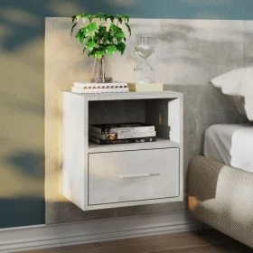 Concrete gray wall bedside table by vidaXL, Nightstands - Ref: Foro24-811015, Price: 46,92 €, Discount: %