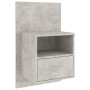 Mesita de noche de pared color gris hormigón de vidaXL, Mesitas de noche - Ref: Foro24-811015, Precio: 47,48 €, Descuento: %