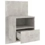 Mesita de noche de pared color gris hormigón de vidaXL, Mesitas de noche - Ref: Foro24-811015, Precio: 46,92 €, Descuento: %