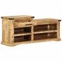Banco con cajón Marrón 110 x 35 x 50 cm Mango rugoso en Bancos | Comprar online en Foru.es