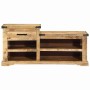 Banco con cajón Marrón 110 x 35 x 50 cm Mango rugoso en Bancos | Comprar online en Foru.es