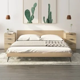 Mesitas de noche 2 unidades color roble Sonoma 40x36x65 cm de vidaXL, Mesitas de noche - Ref: Foro24-811275, Precio: 104,33 €...
