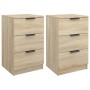 Mesitas de noche 2 unidades color roble Sonoma 40x36x65 cm de vidaXL, Mesitas de noche - Ref: Foro24-811275, Precio: 105,81 €...