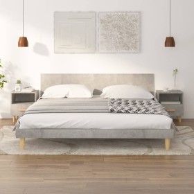 Mesitas de noche 2 unidades color gris hormigón 40x35x47 cm de vidaXL, Mesitas de noche - Ref: Foro24-812015, Precio: 76,15 €...