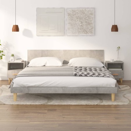 Mesitas de noche 2 unidades color gris hormigón 40x35x47 cm de vidaXL, Mesitas de noche - Ref: Foro24-812015, Precio: 76,15 €...