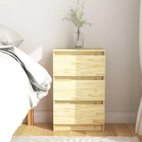 Solid pine wood bedside table 40x29.5x64 cm by vidaXL, Nightstands - Ref: Foro24-808083, Price: 51,09 €, Discount: %