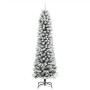 Árbol de Navidad artificial estrecho con nieve PVC y PE 120 cm en Decoración Festiva y Estacional | Comprar online en Foru.es