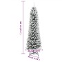 Árbol de Navidad artificial estrecho con nieve PVC y PE 120 cm en Decoración Festiva y Estacional | Comprar online en Foru.es