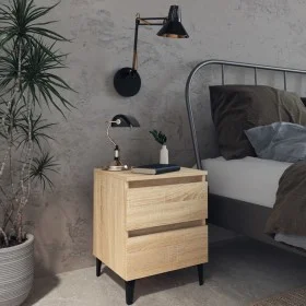 Nightstands 2 pcs Sonoma oak plywood 40x35x50 cm by vidaXL, Nightstands - Ref: Foro24-805876, Price: 87,42 €, Discount: %