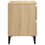 Mesitas de noche 2 uds contrachapada roble Sonoma 40x35x50 cm de vidaXL, Mesitas de noche - Ref: Foro24-805876, Precio: 89,21...
