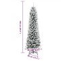 Árbol de Navidad artificial estrecho con nieve PVC y PE 150 cm en Decoración Festiva y Estacional | Comprar online en Foru.es