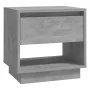 Mesitas de noche 2 uds contrachapada gris hormigón 45x34x44 cm de vidaXL, Mesitas de noche - Ref: Foro24-809521, Precio: 64,1...