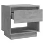 Mesitas de noche 2 uds contrachapada gris hormigón 45x34x44 cm de vidaXL, Mesitas de noche - Ref: Foro24-809521, Precio: 64,1...