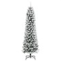 Árbol de Navidad artificial estrecho con nieve PVC y PE 240 cm en Decoración Festiva y Estacional | Comprar online en Foru.es