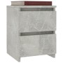 Mesitas de noche 2 uds aglomerado gris hormigón 30x30x40 cm de vidaXL, Mesitas de noche - Ref: Foro24-800522, Precio: 58,38 €...