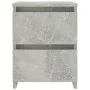 Mesitas de noche 2 uds aglomerado gris hormigón 30x30x40 cm de vidaXL, Mesitas de noche - Ref: Foro24-800522, Precio: 59,01 €...