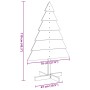 Árbol de Navidad de adorno madera maciza 110 cm en Decoración Festiva y Estacional | Comprar online en Foru.es
