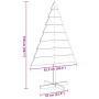 Árbol de Navidad de adorno madera maciza 150 cm en Decoración Festiva y Estacional | Comprar online en Foru.es