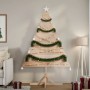 Árbol de Navidad de adorno madera maciza 180 cm en Decoración Festiva y Estacional | Comprar online en Foru.es