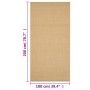 Alfombra de sisal natural 100x200 cm en Alfombras | Comprar online en Foru.es