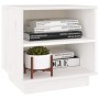 Mesita de noche de madera maciza de pino blanco 40x34x40 cm de vidaXL, Mesitas de noche - Ref: Foro24-813327, Precio: 38,49 €...
