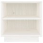 Mesita de noche de madera maciza de pino blanco 40x34x40 cm de vidaXL, Mesitas de noche - Ref: Foro24-813327, Precio: 38,49 €...