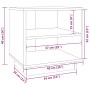 Mesita de noche de madera maciza de pino blanco 40x34x40 cm de vidaXL, Mesitas de noche - Ref: Foro24-813327, Precio: 38,49 €...