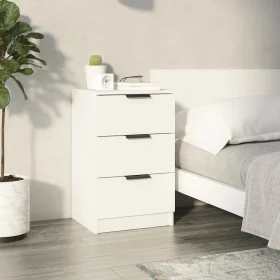 White nightstand 40x36x65 cm by vidaXL, Nightstands - Ref: Foro24-811268, Price: 62,16 €, Discount: %