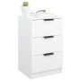 Mesita de noche blanca 40x36x65 cm de vidaXL, Mesitas de noche - Ref: Foro24-811268, Precio: 63,21 €, Descuento: %