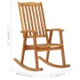 Mecedora de madera maciza de acacia de vidaXL, Sillas de jardín - Ref: Foro24-311844, Precio: 167,83 €, Descuento: %
