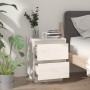 Mesita de noche madera maciza de pino blanco 40x35x50 cm de vidaXL, Mesitas de noche - Ref: Foro24-813317, Precio: 69,50 €, D...