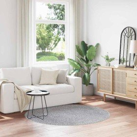 Alfombra Shaggy Antideslizante Gris 160 x 160 cm PP en Alfombras | Comprar online en Foru.es