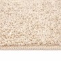 Alfombra Shaggy Antideslizante Crema 120 x 120 cm PP en Alfombras | Comprar online en Foru.es