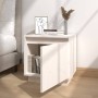 Mesita de noche de madera maciza de pino blanco 40x30x40 cm de vidaXL, Mesitas de noche - Ref: Foro24-813307, Precio: 43,86 €...