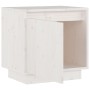 Mesita de noche de madera maciza de pino blanco 40x30x40 cm de vidaXL, Mesitas de noche - Ref: Foro24-813307, Precio: 43,86 €...