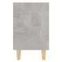 Bedside table solid wood legs concrete gray 40x30x50 cm by vidaXL, Nightstands - Ref: Foro24-805787, Price: 29,55 €, Discount: %