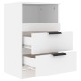 Mesita de noche madera contrachapada blanco de vidaXL, Mesitas de noche - Ref: Foro24-811232, Precio: 72,07 €, Descuento: %