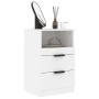 Mesita de noche madera contrachapada blanco de vidaXL, Mesitas de noche - Ref: Foro24-811232, Precio: 72,07 €, Descuento: %