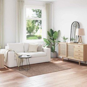 Alfombra Shaggy Antideslizante Marrón 120 x 170 cm PP en Alfombras | Comprar online en Foru.es