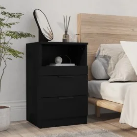 Black plywood nightstand by vidaXL, Nightstands - Ref: Foro24-811234, Price: 72,70 €, Discount: %